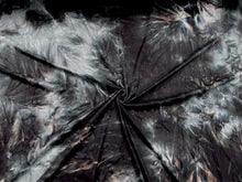 Load image into Gallery viewer, DBP Tie-Dye Print #574 Black Gray Double Brushed Polyester Spandex Apparel Stretch Fabric 190 GSM 58&quot;-60&quot; Wide By The Yard