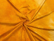 Load image into Gallery viewer, Tie-Dye DBP 4x2 Rib Knit Print #138 Mustard Double Brushed Polyester Spandex Stretch 190GSM Apparel Fabric 58&quot;-60&quot; Wide By The Yard