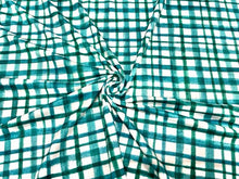 Load image into Gallery viewer, Hunter Plaid Christmas Xmas DBP Print #684 Double Brushed Polyester Spandex Apparel Stretch Fabric 190 GSM 58&quot;-60&quot; Wide By The Yard