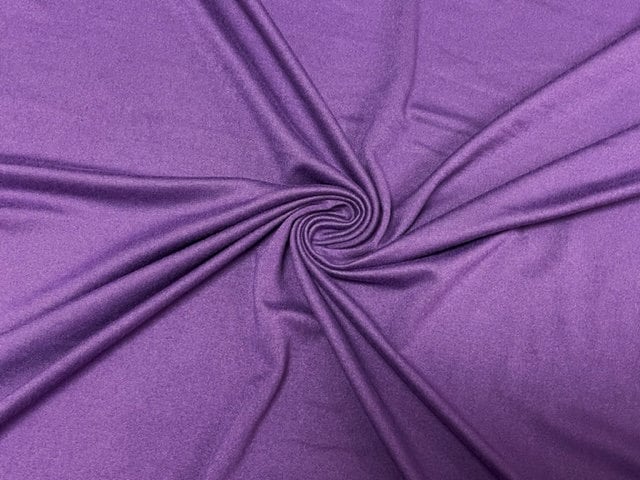 Purple #103 Double Brushed Polyester Spandex Apparel Stretch Fabric 190 GSM 58"-60" Wide By The Yard