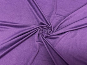 Purple #103 Double Brushed Polyester Spandex Apparel Stretch Fabric 190 GSM 58"-60" Wide By The Yard