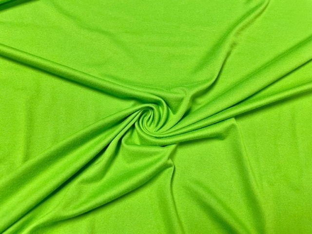 Green Apple #104 Double Brushed Polyester Spandex Apparel Stretch Fabric 190 GSM 58"-60" Wide By The Yard