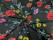 Load image into Gallery viewer, Wildflower Floral Multi-Color DBP Print #772 Double Brushed Polyester Spandex Apparel Stretch Fabric 190 GSM 58&quot;-60&quot; Wide By The Yard