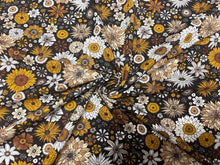 Load image into Gallery viewer, Retro Fall Floral Cotton Spandex Print #56 230GSM Jersey Knit Stretch Exercise Apparel Fabric Photography 58&quot;-60&quot; Wide By The Yard
