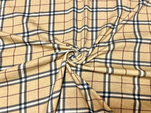 Load image into Gallery viewer, Designer Plaid Cotton Spandex Print #57 230GSM Jersey Knit Stretch Exercise Apparel Fabric Photography 58&quot;-60&quot; Wide By The Yard