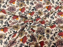 Load image into Gallery viewer, Brittany Frost Designs Wildflower Cotton Spandex Print #81 230GSM Jersey Knit Stretch Exercise Apparel Fabric 58&quot;-60&quot; Wide By The Yard