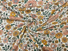 Load image into Gallery viewer, Spooky Floral Cotton Spandex Print #48 230GSM Jersey Knit Stretch Exercise Apparel Fabric Photography 58&quot;-60&quot; Wide By The Yard