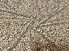 Load image into Gallery viewer, Brittany Frost Designs Leopard Animal Cotton Spandex Print #89 230GSM Jersey Knit Stretch Exercise Apparel Fabric 58&quot;-60&quot; Wide By The Yard