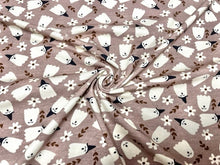 Load image into Gallery viewer, Brittany Frost Designs Floral Ghost Cotton Spandex Print #91 230GSM Jersey Knit Stretch Exercise Apparel Fabric 58&quot;-60&quot; Wide By The Yard