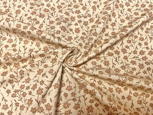Distsy Fall Floral Cotton Spandex Print #96 230GSM Jersey Knit Stretch Exercise Apparel Fabric 58"-60" Wide By The Yard