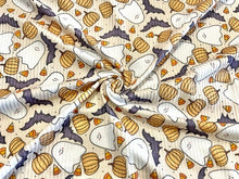 Load image into Gallery viewer, Brittany Frost Designs Ghost DBP 4x2 Rib Knit Print #195 Double Brushed Poly Spandex Stretch 190GSM Apparel Fabric 58&quot;-60&quot; Wide By The Yard