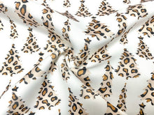 Load image into Gallery viewer, Leopard Christmas Tree Super Scuba Techno Print #66 Double Knit Stretch Fabric Poly Spandex Apparel Craft Fabric 58&quot;-60&quot; Wide By The Yard