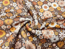 Load image into Gallery viewer, Spooky Fall Floral Super Scuba Techno Print #70 Double Knit Stretch Fabric Poly Spandex Apparel Craft Fabric 58&quot;-60&quot; Wide By The Yard