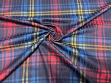 Load image into Gallery viewer, 8x3 Rib Holiday Plaid DBP Knit Print #281 Double Brushed Poly Spandex Stretch 190GSM Apparel Fabric 58&quot;-60&quot; Wide By The Yard