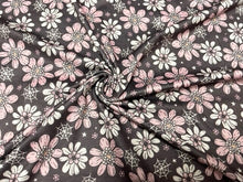 Load image into Gallery viewer, Brittany Frost Designs Floral Web DBP Print #802 Double Brushed Polyester Spandex Apparel Stretch Fabric 190 GSM 58&quot;-60&quot; Wide By The Yard