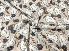 Load image into Gallery viewer, Brittany Frost Designs Floral Ghosts Bullet Print #765 Ribbed Scuba Double Knit Stretch Poly Spandex Apparel Craft Fabric 58&quot;-60&quot; Wide BTY