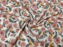 Load image into Gallery viewer, Brittany Frost Designs Wildflower Bullet Print #772 Ribbed Scuba Double Knit Stretch Poly Spandex Apparel Craft Fabric 58&quot;-60&quot; Wide BTY