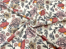 Load image into Gallery viewer, Brittany Frost Designs Wildflower Bullet Print #776 Ribbed Scuba Double Knit Stretch Poly Spandex Apparel Craft Fabric 58&quot;-60&quot; Wide BTY