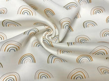Load image into Gallery viewer, Boho Rainbow Super Scuba Techno Print #92 Double Knit Stretch Fabric Poly Spandex Apparel Craft Fabric 58&quot;-60&quot; Wide By The Yard