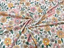 Load image into Gallery viewer, 8x3 Rib Brittany Frost Designs Pink Ghosts DBP Knit Print #296 Brushed Poly Spandex Stretch 190GSM Apparel Fabric 58"-60" Wide By The Yard