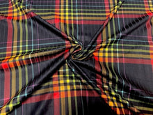 Load image into Gallery viewer, 8x3 Rib Rainbow Plaid DBP Knit Print #308 Double Brushed Poly Spandex Stretch 190GSM Apparel Fabric 58&quot;-60&quot; Wide By The Yard