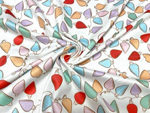 Load image into Gallery viewer, Brittany Frost Designs Xmas Lights DBP Print #887 Double Brushed Polyester Spandex Apparel Stretch Fabric 190 GSM 58"-60" Wide By The Yard