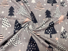 Load image into Gallery viewer, 8x3 Buffalo Star Christmas Tree DBP Knit Print #415 Double Brushed Poly Spandex Stretch 190GSM Apparel Fabric 58&quot;-60&quot; Wide By The Yard