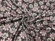 Load image into Gallery viewer, 8x3 Rib Brittany Frost Designs Spiderwebs DBP Knit Print #348 Brushed Poly Spandex Stretch 190GSM Apparel Fabric 58&quot;-60&quot; Wide By The Yard