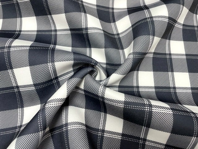Buffalo Plaid Lumberjack Super Scuba Techno Print #143 Double Knit Stretch Fabric Poly Spandex Apparel Craft Fabric 58"-60" Wide By The Yard
