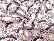 Load image into Gallery viewer, Brittany Frost Designs Purple Ghosts Super Scuba Techno Print #159 Double Knit Stretch Fabric Poly Spandex Fabric 58&quot;-60&quot; Wide By The Yard
