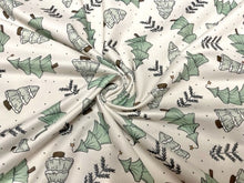 Load image into Gallery viewer, Brittany Frost Designs Xmas Tree DBP Print #882 Double Brushed Polyester Spandex Apparel Stretch Fabric 190 GSM 58"-60" Wide By The Yard