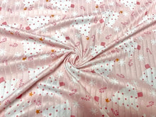 Load image into Gallery viewer, 8x3 Rib Brittany Frost Designs Xmas Tree DBP Knit Print #453 Brushed Poly Spandex Stretch 190GSM Apparel Fabric 58&quot;-60&quot; Wide By The Yard
