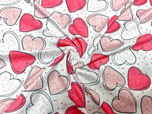 Load image into Gallery viewer, Brittany Frost Designs Heart Cookie DBP Print #919 Double Brushed Polyester Spandex Apparel Stretch Fabric 190 GSM 58"-60" Wide By The Yard