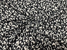 Load image into Gallery viewer, 4x2 Leopard Spot Animal DBP Rib Knit Print #496 Double Brushed Poly Spandex Stretch 190GSM Apparel Fabric 58&quot;-60&quot; Wide By The Yard