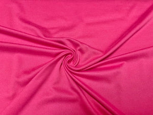 Bright Pink #109 Double Brushed Polyester Spandex Apparel Stretch Fabric 190 GSM 58"-60" Wide By The Yard