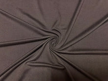 Load image into Gallery viewer, Dark Brown #115 Double Brushed Polyester Spandex Apparel Stretch Fabric 190 GSM 58&quot;-60&quot; Wide By The Yard