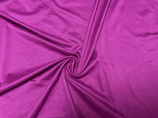Deep Magenta #125 Double Brushed Polyester Spandex Apparel Stretch Fabric 190 GSM 58"-60" Wide By The Yard