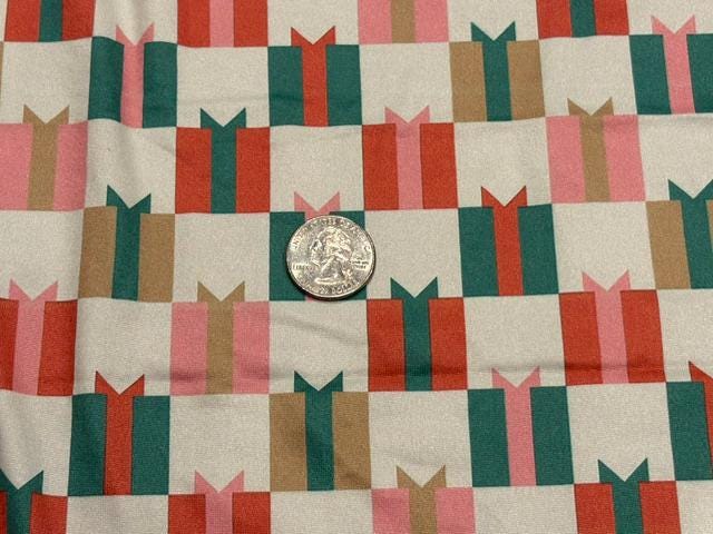 Presents DBP Print #2089 Double Brushed Polyester Spandex Apparel Stretch Fabric 190 GSM 58"-60" Wide By The Yard