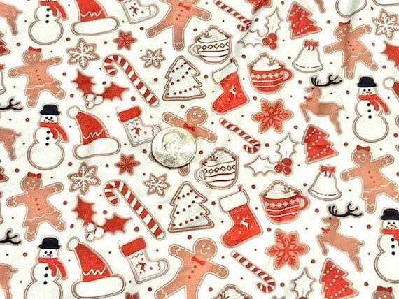 Christmas Super Scuba Techno Print #2065 Double Knit Stretch Fabric Poly Spandex Fabric 58"-60" Wide By The Yard
