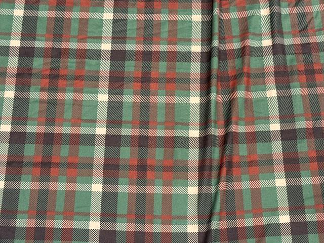 Holiday Plaid DBP Print #2082 Double Brushed Polyester Spandex Apparel Stretch Fabric 190 GSM 58"-60" Wide By The Yard