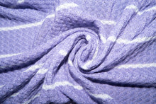 Load image into Gallery viewer, Lavender Waffle Sweater Knit #48 Yarn Dyed Poly Rayon Spandex 210 GSM Fabric Medium Weight 58&quot;-60&quot; Wide By The Yard