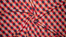 Load image into Gallery viewer, Fall Argyle Bullet Print #272 Ribbed Scuba Techno Double Knit 2-Way Stretch Poly Spandex Apparel Craft Fabric 58&quot;-60&quot; Wide BTY