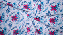 Load image into Gallery viewer, Winter Floral Bullet Print #268 Ribbed Scuba Techno Double Knit 2-Way Stretch Poly Spandex Apparel Craft Fabric 58&quot;-60&quot; Wide BTY