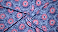 Load image into Gallery viewer, Mandala Boho Bullet Print #288 Ribbed Scuba Techno Double Knit 2-Way Stretch Poly Spandex Apparel Craft Fabric 58&quot;-60&quot; Wide BTY