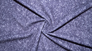 Charcoal Glitter Bullet Print #327 Ribbed Scuba Techno Double Knit 2-Way Stretch Poly Spandex Apparel Craft Fabric 58"-60" Wide BTY