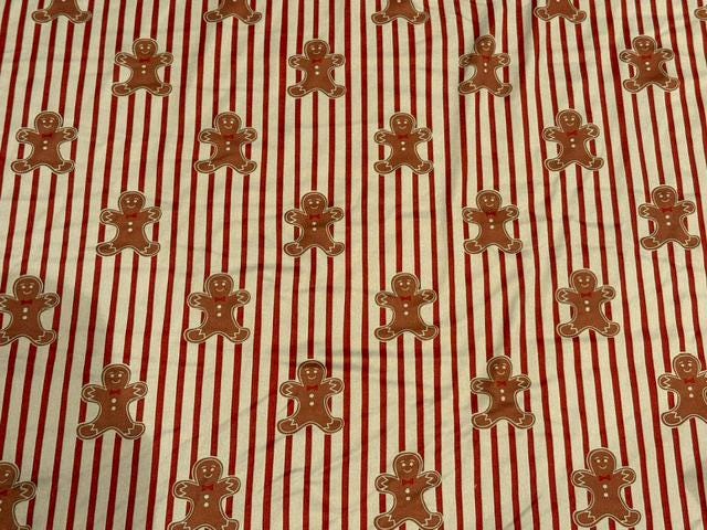 Gingerbread Cookie DBP Print #2083 Double Brushed Polyester Spandex Apparel Stretch Fabric 190 GSM 58"-60" Wide By The Yard