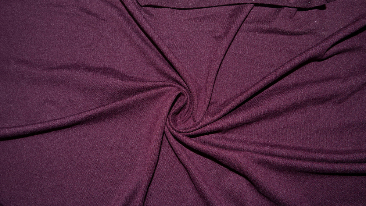 Raisin #35 Double Brushed Polyester Spandex Apparel Stretch Fabric 190 GSM 58"-60" Wide By The Yard