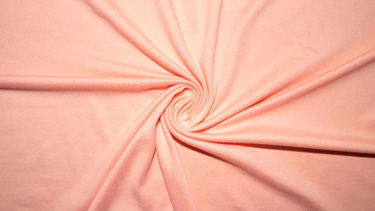 Apricot #46 Double Brushed Polyester Spandex Apparel Stretch Fabric 190 GSM 58"-60" Wide By The Yard