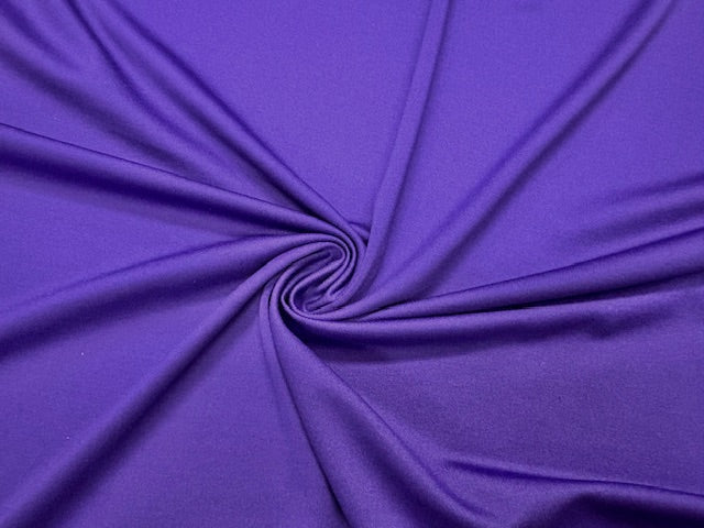 Purple #10 Yoga 210GSM Spandex Activewear 4 Way Stretch Polyester Spandex Solid Apparel Cosplay Craft Fabric 58