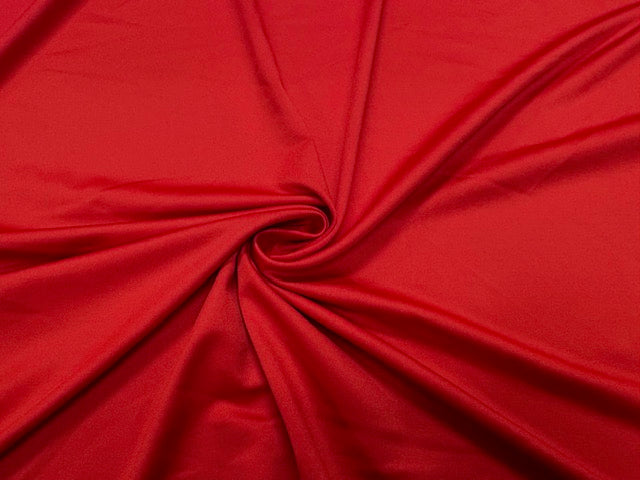 Red #13 Yoga 210GSM Spandex Activewear 4 Way Stretch Polyester Spandex Solid Apparel Cosplay Craft Fabric 58"-60" Wide By The Yard